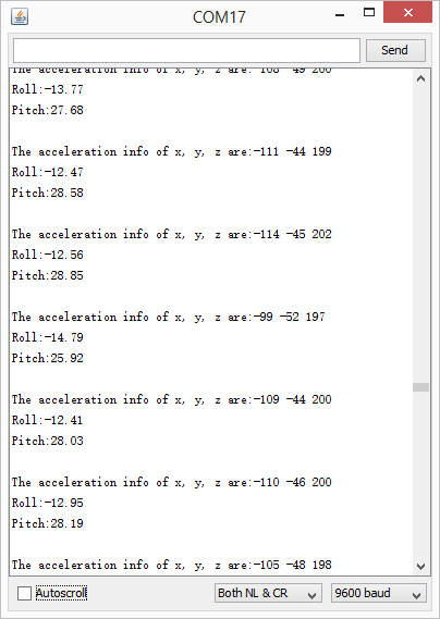  Result in Arduino IDE serial monitor